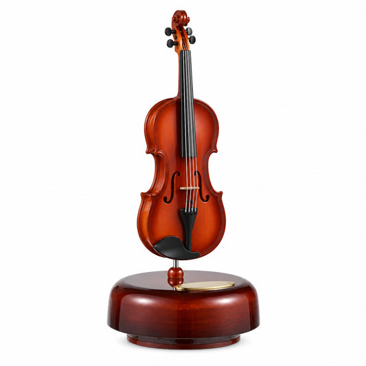 Elegant Vintage Violin Music Box