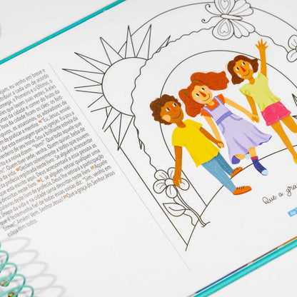 BÍBLIA ILUSTRADA ANOTE KIDS | NVT | CAPA DURA STICKERS