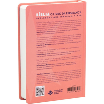 BÍBLIA O LIVRO DA ESPERANÇA NAA — CAPA ROSA
