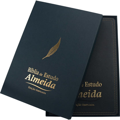 Bíblia de Estudo Almeida - Edição Ampliada - NAA - Capa Luxo