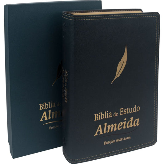 Bíblia de Estudo Almeida - Edição Ampliada - NAA - Capa Luxo