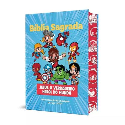 Holy Bible Jesus the true Hero of the Blue World