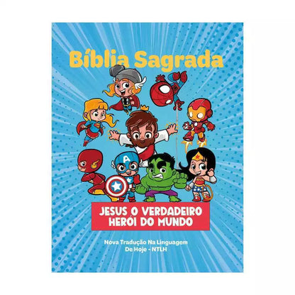 Holy Bible Jesus the true Hero of the Blue World