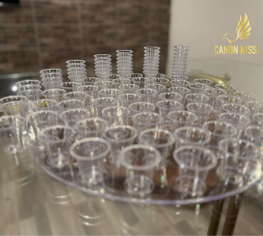 CÁLICES TRANSPARENTES PARA CEIA - PACK DE 25 UNID