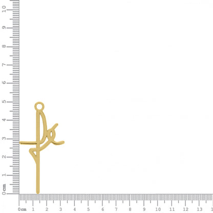 PINGENTE FÉ OURO 42MM