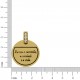 PINGENTE MEDALHA EU SOU O CAMINHO OURO COM STRASS 28MM