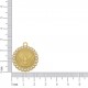 PINGENTE POMBA DA PAZ OURO COM PÉROLA 30MM