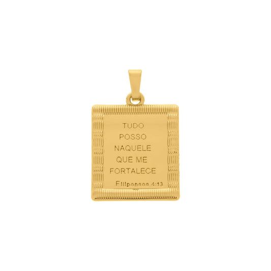 Verses Pendant Gold 26mm