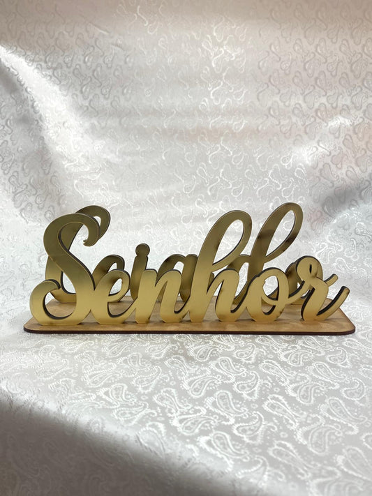 PLACA CEIA DO SENHOR ACRÍLICO 50X10CM