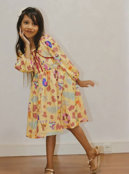 VESTIDO KIDS AGNES MANGA LONGA