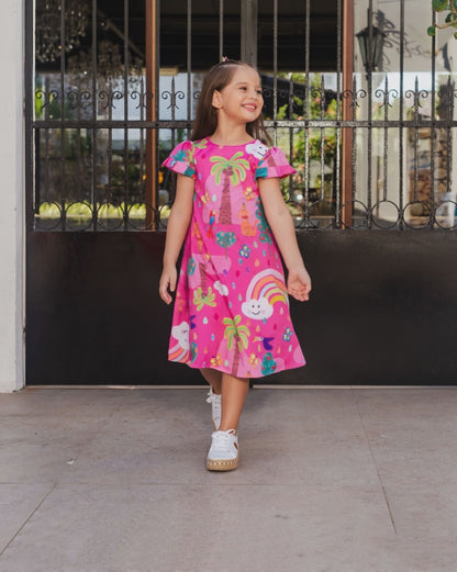 VESTIDO KIDS NAIARA PINK