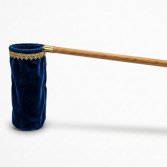 SALVA DE CETIM PARA COLETA DE DIZIMOS - AZUL REAL