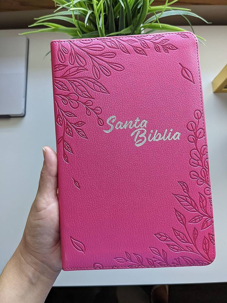 SANTA BIBLIA FLORAL ROSA SENTIPIEL