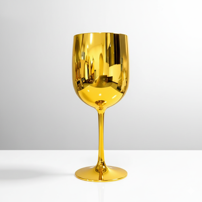 TAÇA DE PLASTICO DOURADO