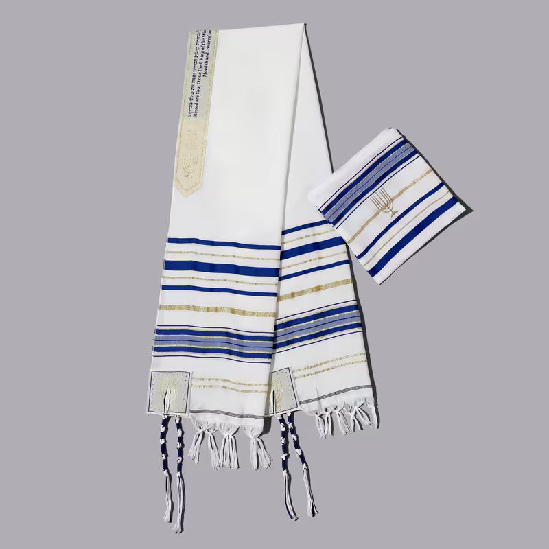 Jewish Tallit - Blue