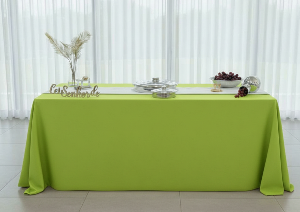 TOALHA VERDE PARA MESA DE SANTA CEIA