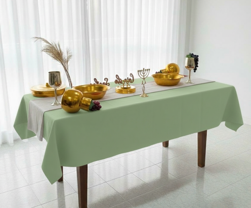 TOALHA VERDE PARA MESA DE SANTA CEIA