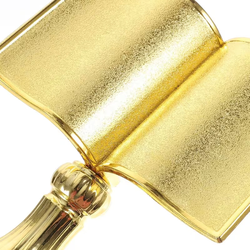 TROFÉU LIVRO DOURADO - PLACA ELEGANTE