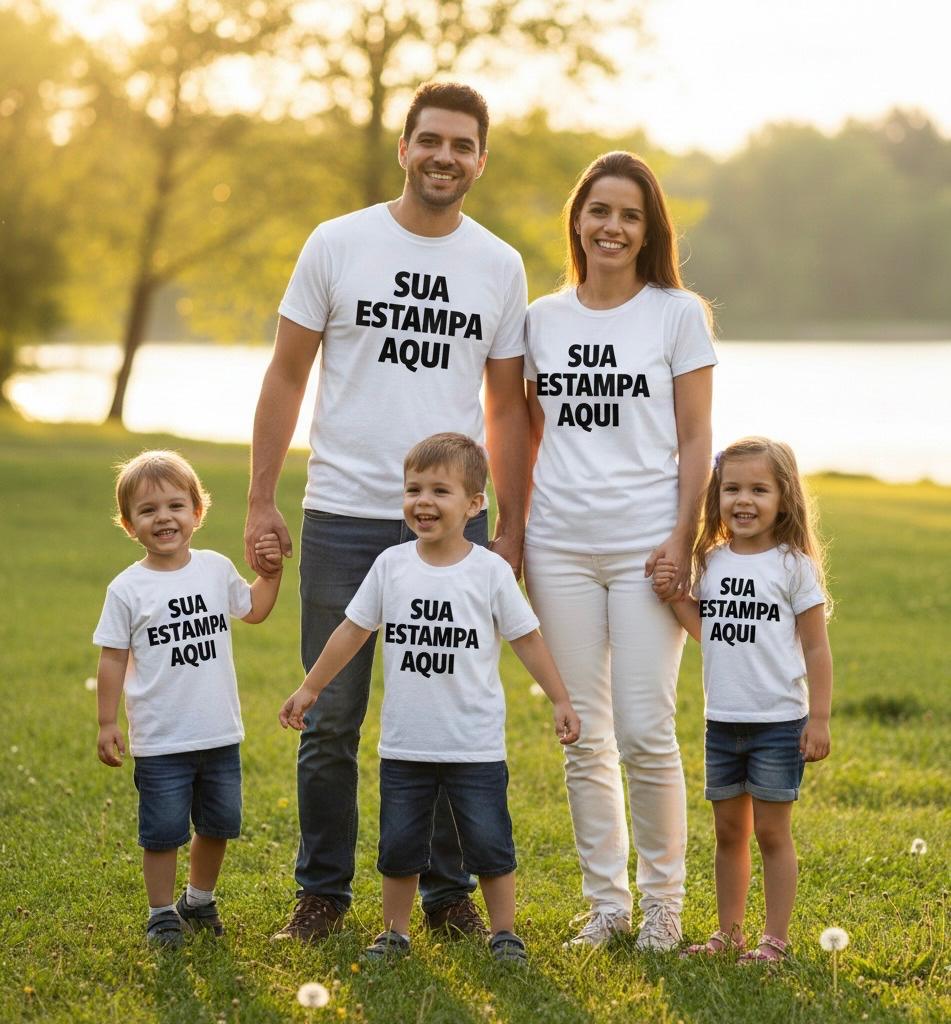 TSHIRT PERSONALIZADA KIT FAMILY PREMIUM