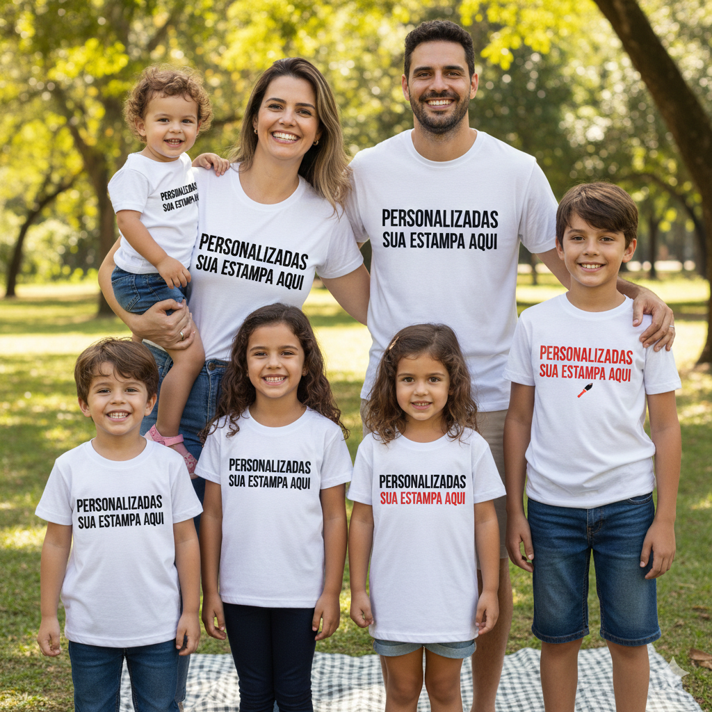 TSHIRT PERSONALIZADA KIT FAMILY PREMIUM