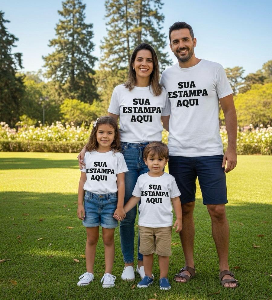 TSHIRT PERSONALIZADA KIT FAMILY PREMIUM