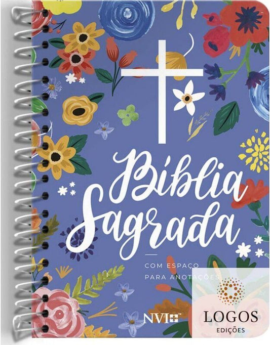 BÍBLIA SAGRADA ANOTE - NVI - CAPA ESPIRAL - CÉU AZUL