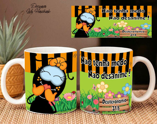 Caneca Smilinguido Não tenha medo