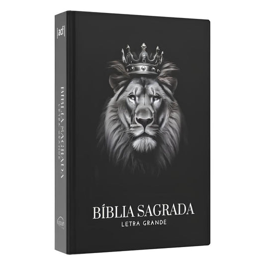 BÍBLIA SAGRADA ACF LETRA GRANDE CAPA DURA LEÃO MAJESTADE