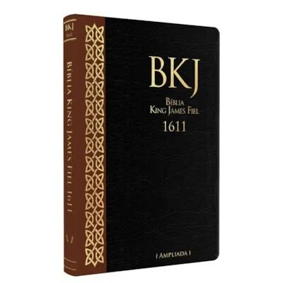 BIBLIA KING JAMES 1611-ULTRA FINA AMPLIADA-CASTANHO E PRETO