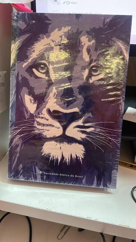 BIBLIA ARC LEAO AZUL