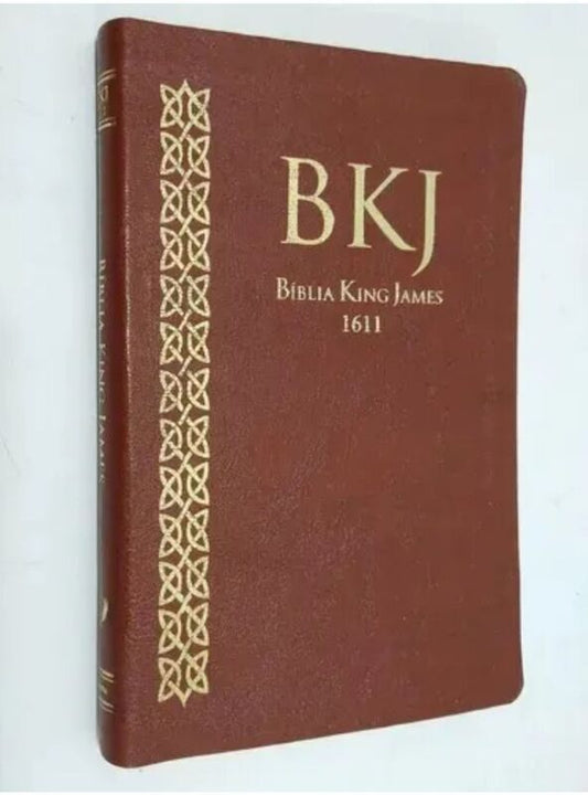 BIBLIA KING JAMES FIEL 1611 ULTRA FINA-CASTANHO