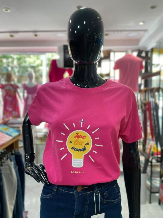 T-SHIRT JESUS A LUZ DO MUNDO
