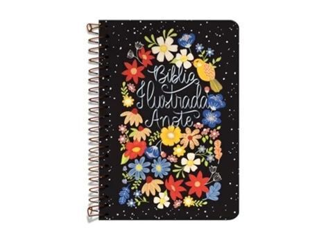 BÍBLIA ILUSTRADA ANOTE - NVT - CAPA ESPIRAL - FLORES