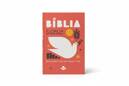 BÍBLIA O LIVRO DA ESPERANÇA NAA — CAPA ROSA
