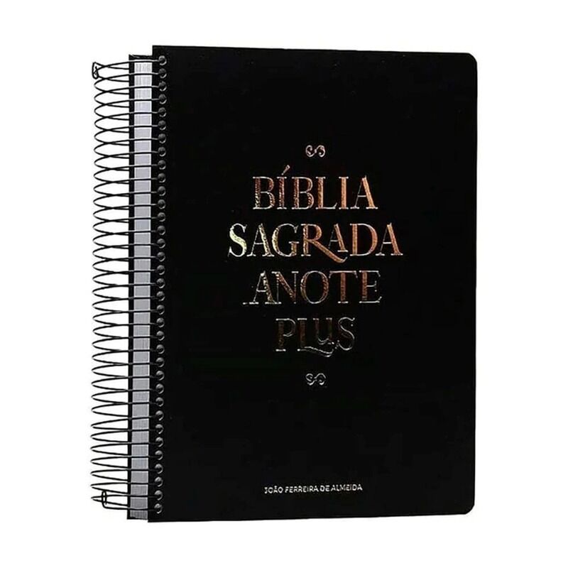 BIBLÍA SAGRADA ANOTE PLUS – ARC –ESPIRAL PRETA