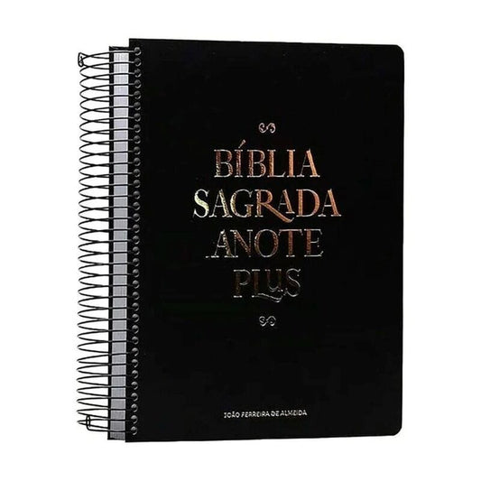 BIBLÍA SAGRADA ANOTE PLUS – ARC –ESPIRAL PRETA