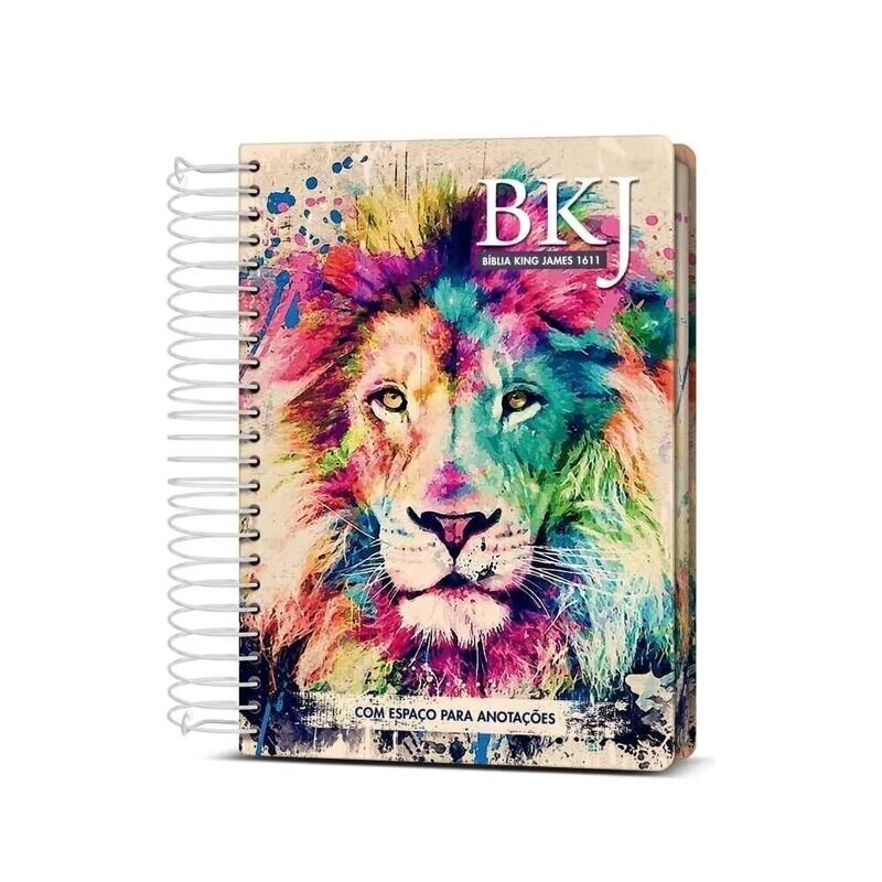BIBLÍA ANOTE KING JAMES FIEL 1611 LION COLORS