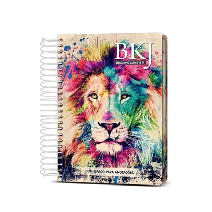BÍBLIA ANOTE KING JAMES FIEL 1611 LION COLORS