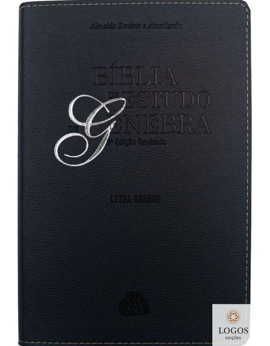 BÍBLIA DE ESTUDO GENEBRA- 3ª EDIÇÃO REVISADA LETRA GRANDE-PRETA