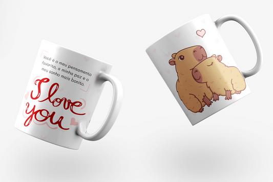 Caneca Capivara Amor