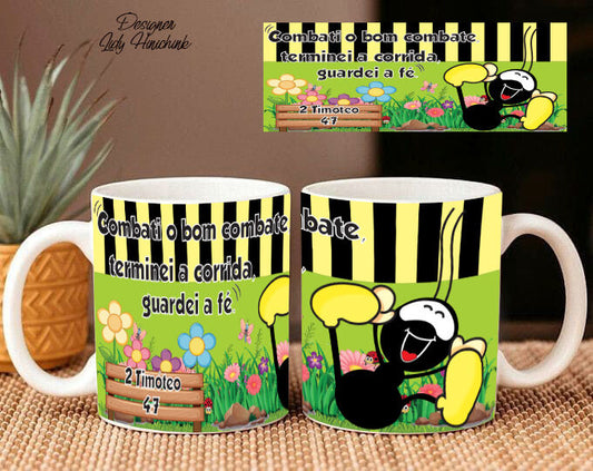 Caneca Smilinguido Combati o Bom Combate