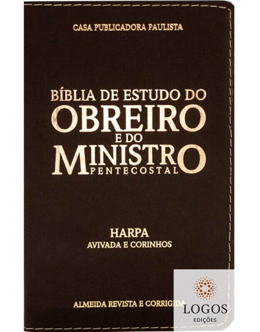 BÍBLIA DO OBREIRO E MINISTRO PENTECOSTAL ARC COM HARP