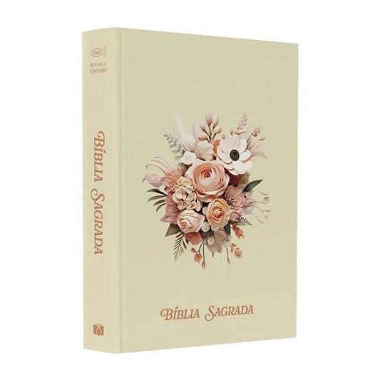 BÍBLIA SAGRADA CAPA DURA BUQUE DE FLORES