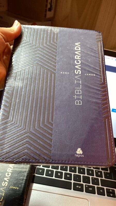 BIBLIA SLIM KING ULTRA FINA CLÁSSICA - AZUL