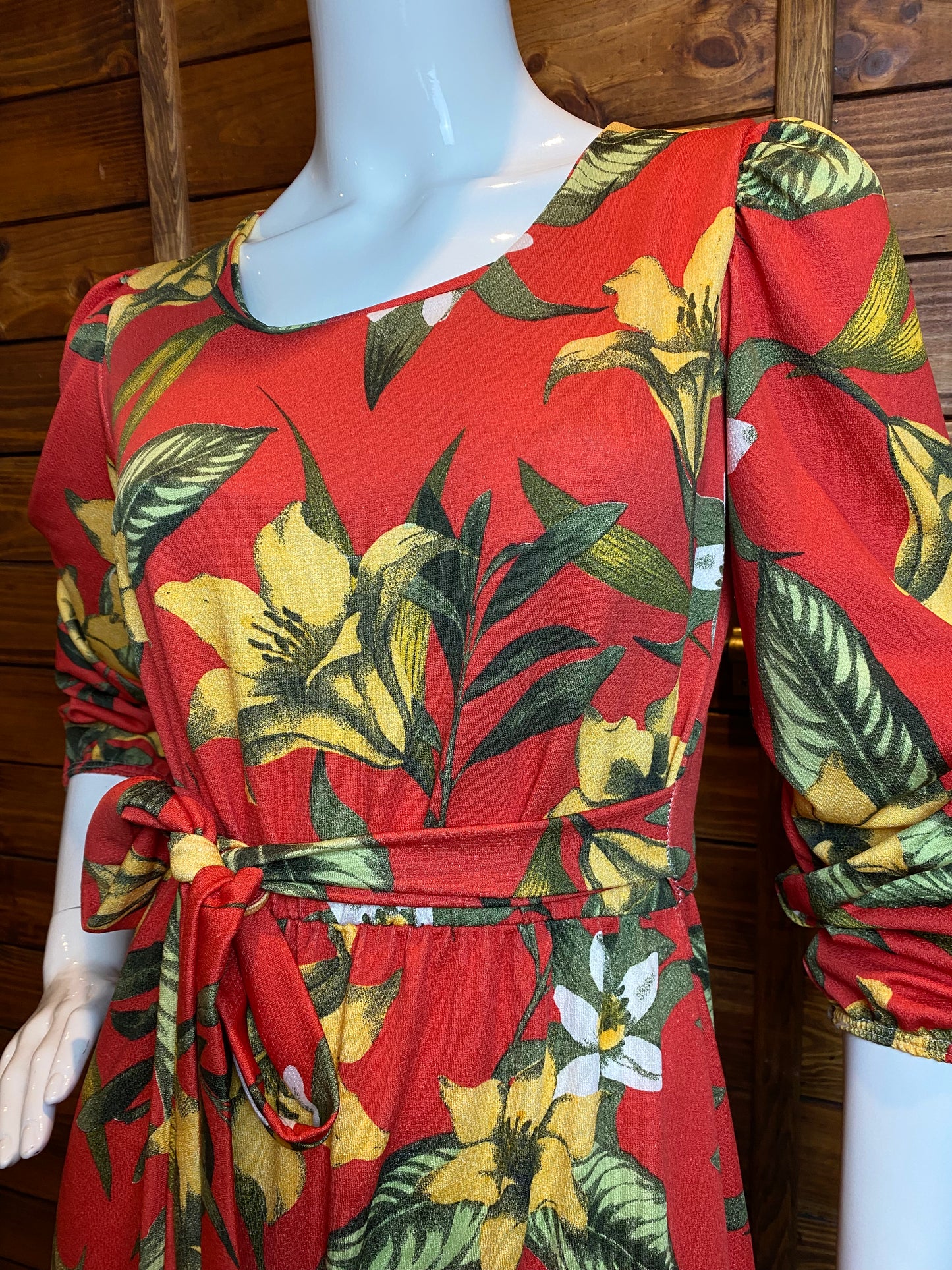 VESTIDO MIDI CREPINHO MANGA LONGA - ANA