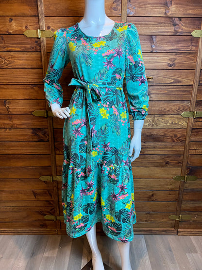 VESTIDO MIDI CREPINHO MANGA LONGA - ANA