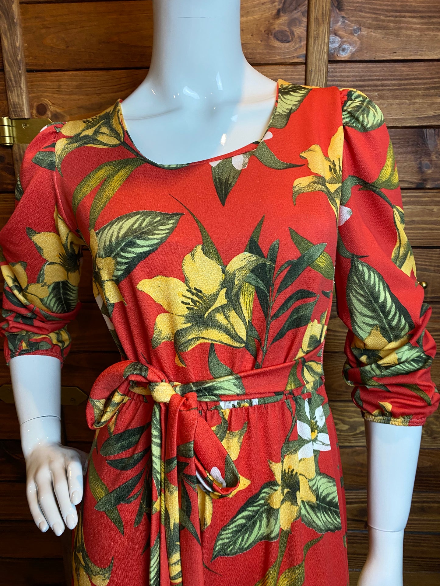 VESTIDO MIDI CREPINHO MANGA LONGA - ANA