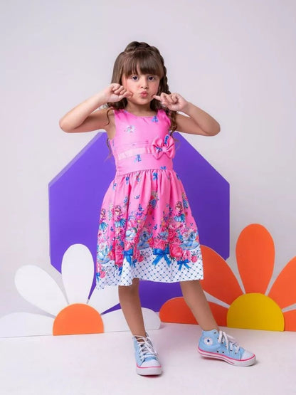 VESTIDO KIDS LAÇO AZUL - CÂNON NISSI KIDS