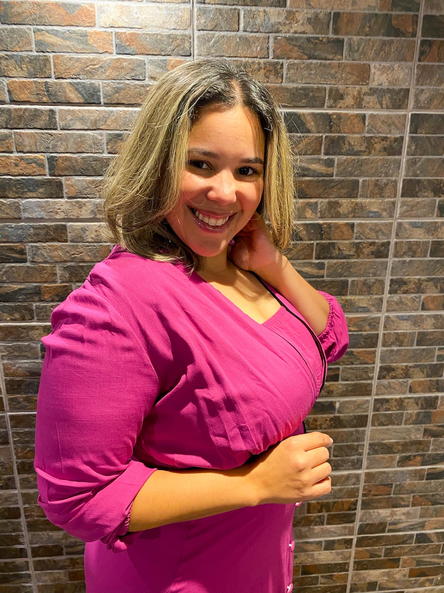VESTIDO LONGO COM BOTÕES - PRISCILA