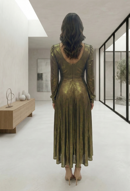 VESTIDO LONGO DOURADO